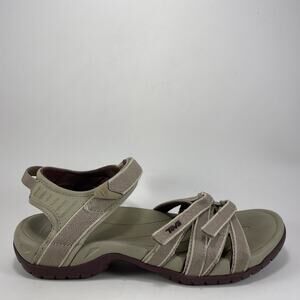 Teva Tirra Hiking Outdoor Active Sandals Womens Size 8 Shoes Strappy Khaki Cream